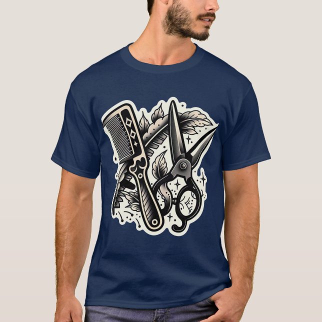 T-shirt vintage Barber Flash 👕 (Devant)