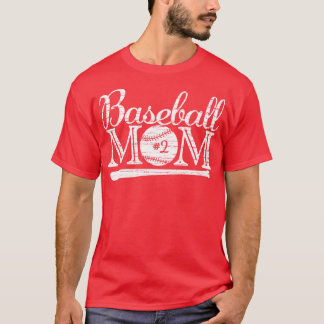 T-shirt Vintage Baseball Maman 2 Joueur favori Plus grand