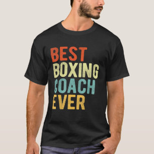 T-shirt Vintage Best Boxing Coach Ever Boxing Trainer Retr