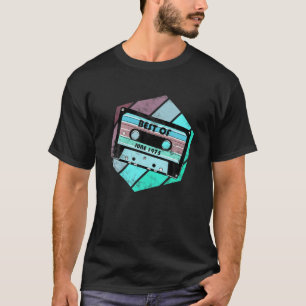 T-shirt Vintage Best of June 1975 Cassette Retro Birthday