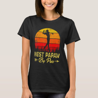 T-shirt Vintage Best Papaw By Par Daddy Fête des pères Gol