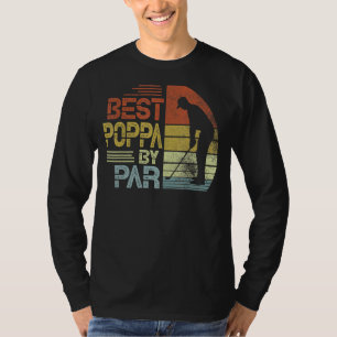 T-shirt Vintage Best Poppa By Par Fête des pères Golf
