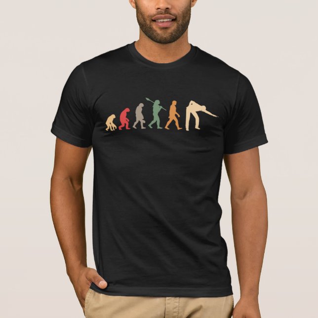 T-shirt Vintage Billiard Evolution (Devant)