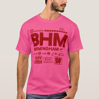 T-shirt Vintage Birmingham BHM Airport Code Journée de voy