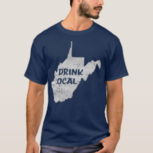 T-shirt Vintage Boire bière artisanale locale West Virgini