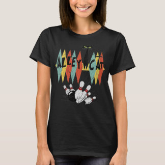 T-shirt Vintage Bowler Alley Cat