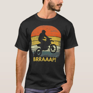 T-shirt Vintage BRRAAAP Funky Dirt Bike MX Retro Ride