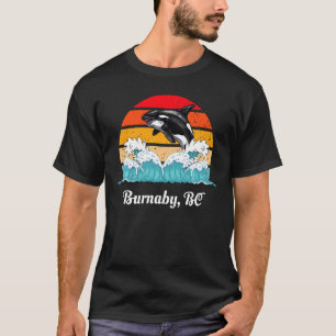 T-shirt Vintage Burnaby BC Trouvé Orca Tueur Baleine Sw