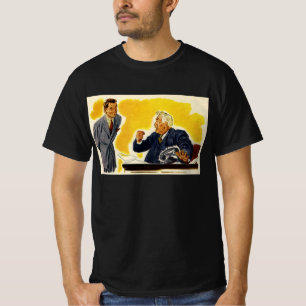 T-shirt Vintage Business, Mad CEO Executive Boss Employé