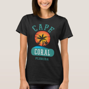 T-shirt Vintage Cape Coral Floride Plages Art Nouveau Pal