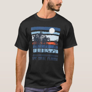 T-shirt Vintage Cape Coral Floride Voyage d'été 80s Plage