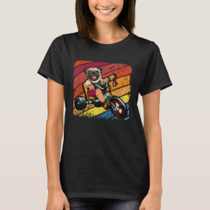 T-shirt Vintage Carlin Rétro équitation Vélo Cycliste Chie