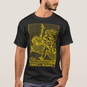 T-SHIRT VINTAGE CARTE TAROT WANDS KNIGHT