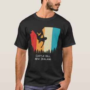 T-shirt Vintage Castle Hill New Zealand Rock Escalade Boul