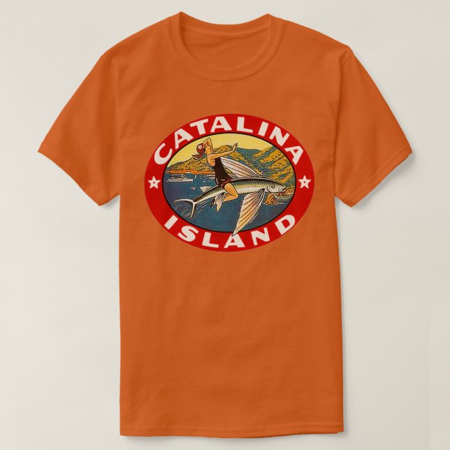 T-shirt Vintage Catalina, Californie (Design devant)