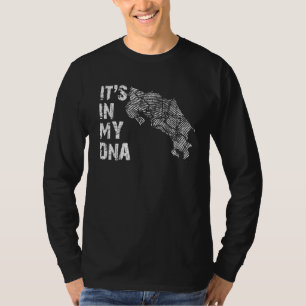 T-shirt Vintage C'est Dans Mon ADN Carte De Chine Empreint