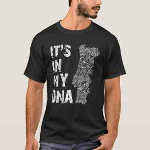 T-shirt Vintage C'est dans mon ADN Portugal Plan d'ensembl