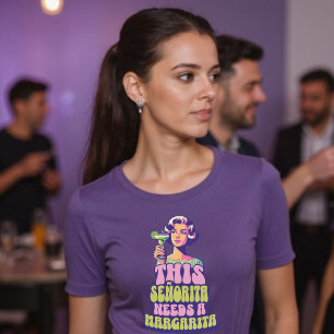 T-shirt Vintage Cette Señorita a besoin d'une Margarita