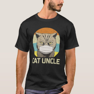 T-shirt Vintage Chat Dans Le Masque Visuel Quarantine Funn