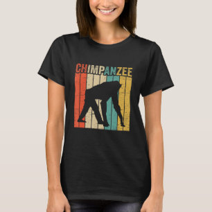 T-shirt Vintage Chimpanzé Singe Chimp Ape Chimp Faune