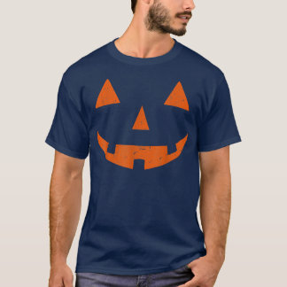 T-shirt Vintage Citrouille Jack-o'-lantern Face Jackolante