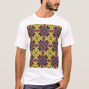 T-shirt Vintage classique : Motif de fleurs sans couture