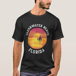 T-shirt Vintage Clearwater Beach Floride Rétro 80s Été
