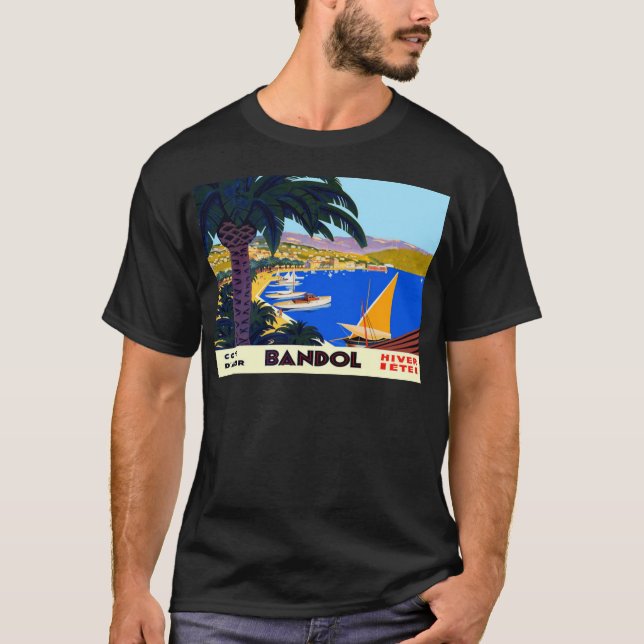 T-shirt Vintage Côte d'Azur (Devant)