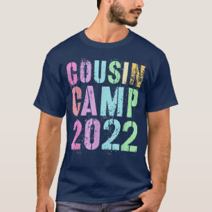 T-shirt Vintage COUSIN CAMP 2022 Funny Grandma Grandpa Ree