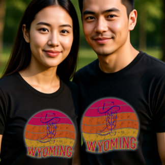 T-shirt Vintage Cowboy Wyoming Culture Travel