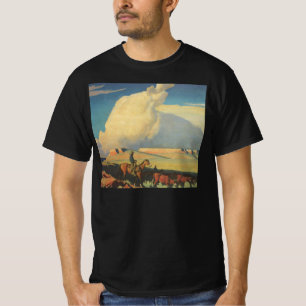 T-shirt Vintage Cowboys, Open Range de Maynard Dixon