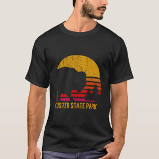 T-shirt Vintage Custer State Park South Dakota Buffalo Rou