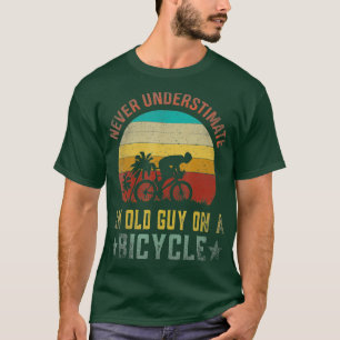 T-shirt Vintage Cyclisme Ne Sous-Estime Jamais Un Vieux Ty