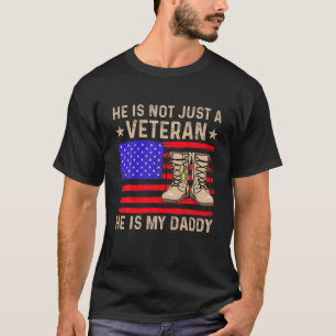 T-shirt Vintage Daddy Vétérinaire USA Drapeau Anciens Comb