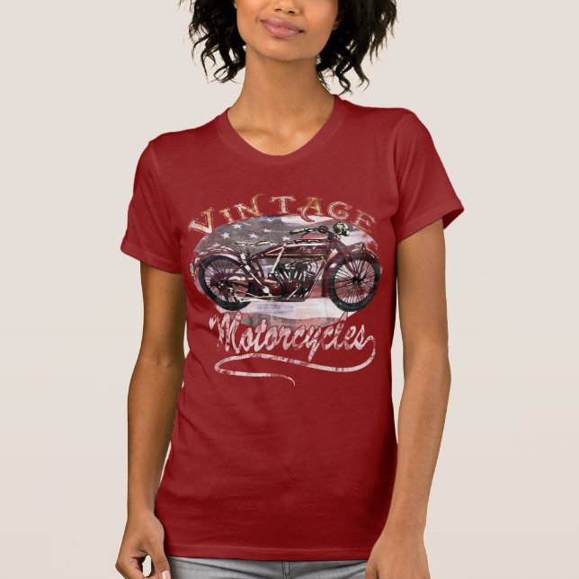 T-shirt vintage de moto (Devant)