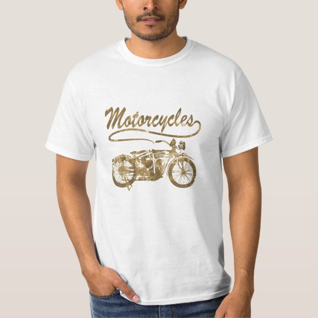 T-shirt vintage de moto (Devant)