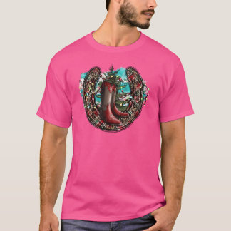 T-shirt Vintage de Noël occidental