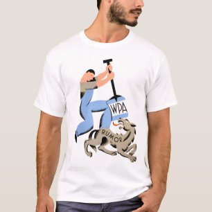 T-shirt vintage de rumeur de WPA