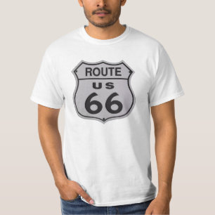 T-shirt vintage de signe de l'itinéraire 66