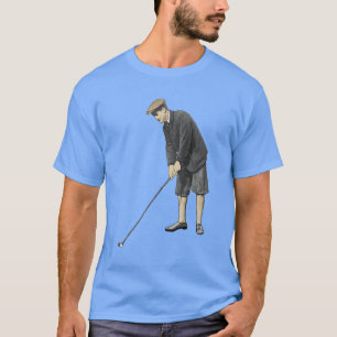 T-shirt Vintage Début des années 1900 Golfer Putting the