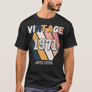 T-shirt Vintage depuis 1971 Anniversaire Retro Fun