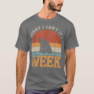 T-shirt Vintage Désolé Je Ne Peux Pas Sa Semaine Drôle Cad