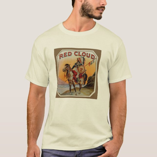 T-shirt vintage d'étiquette de cigare (Devant)