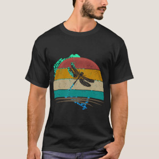 T-shirt Vintage Dragonfly Retro Distress Dragonfly Lover