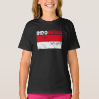 T-Shirt vintage drapeau Indonésie