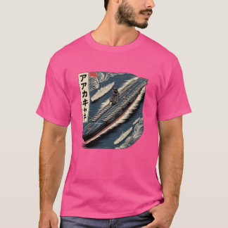 T-shirt vintage du porte-avions japonais Akagi