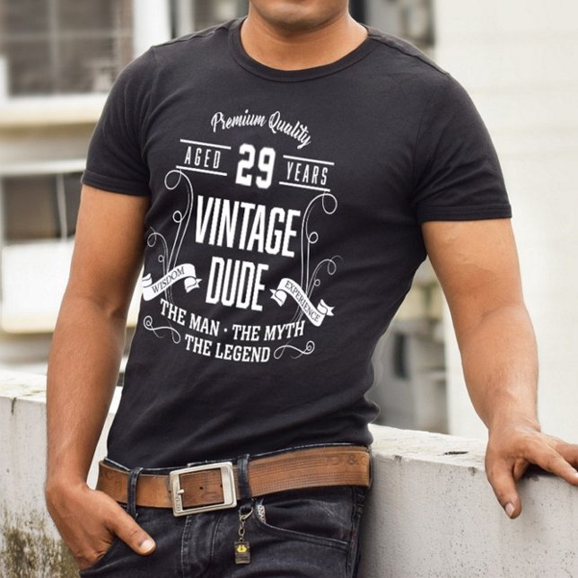 T-shirt Vintage Dud'âge personnalisé (Créateur téléchargé)