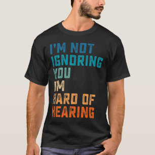 T-shirt Vintage dur d'oreille ASL Langue Des Signes Sourds
