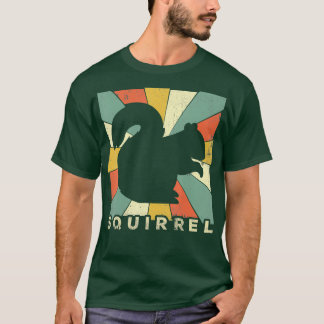 T-shirt Vintage Écureuil Lover Style Rétro Animal