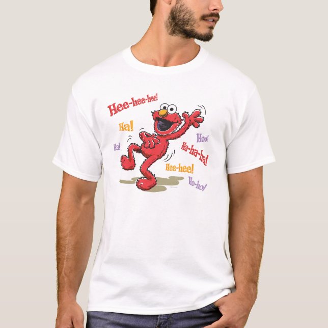 T-shirt Vintage Elmo Hee-hee ! (Devant)